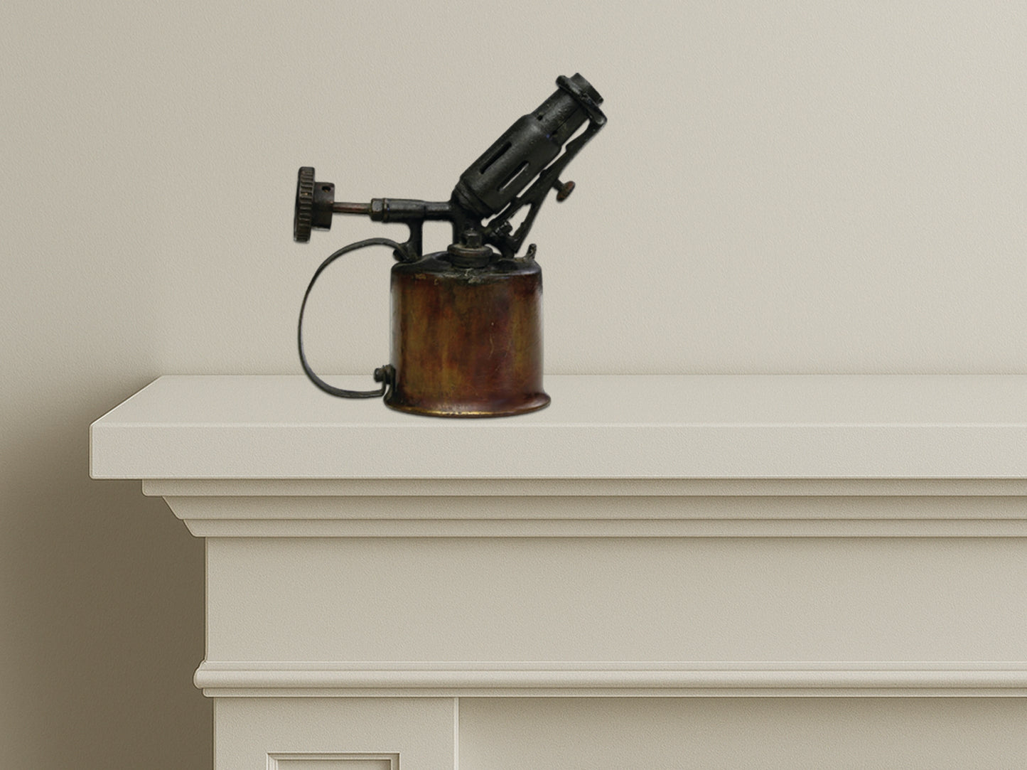 French antique blowtorch found at an antique market in Antwerp-Belgium and date it around the 1930s