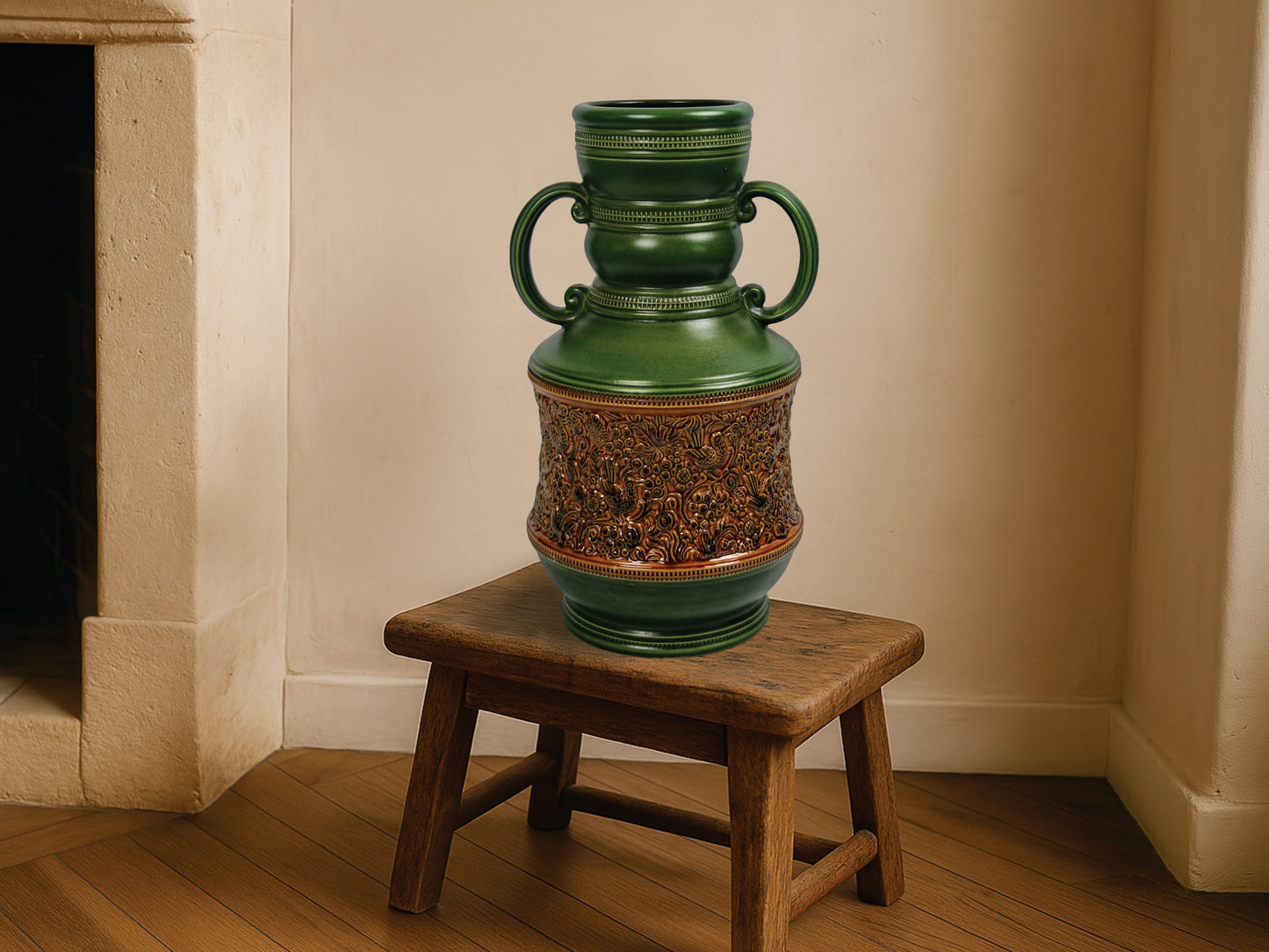 Large floor vase-West German pottery