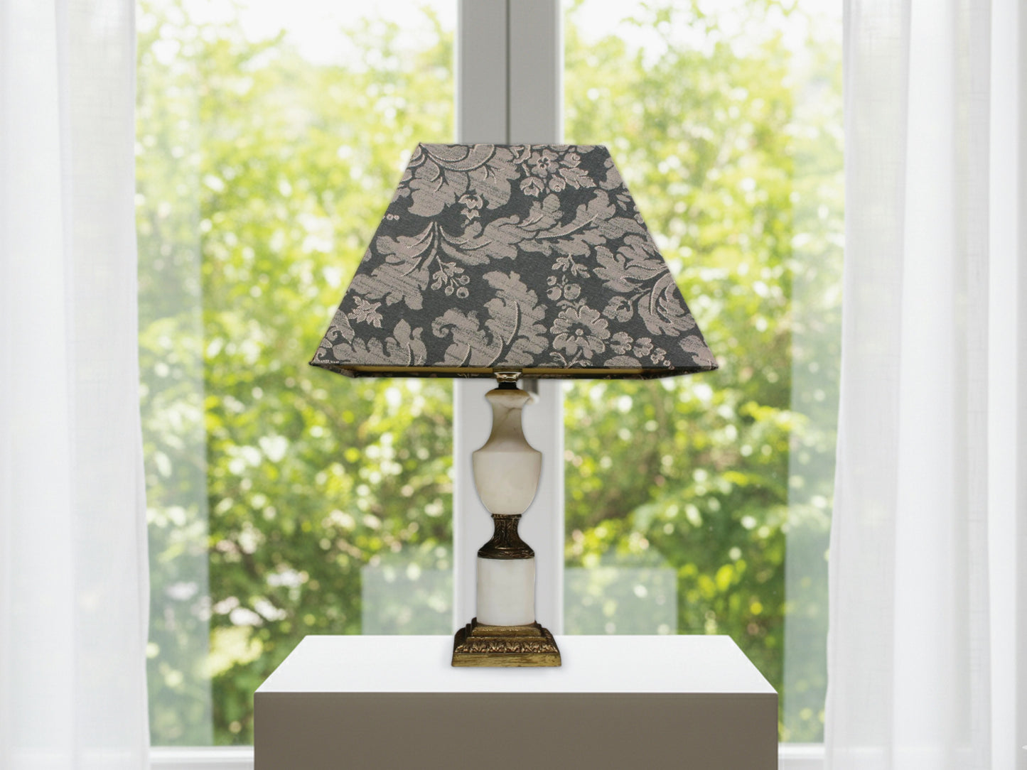 Featured: Unique Mid Century Lamp – A Vintage Lighting accent piece with a Brass and Marble base.