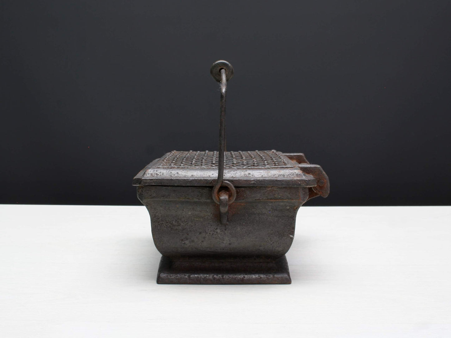 French Antique-Foot Warmer-Antique Cast Iron-Fireplace Decor-Antique-Unique Planter-Unique Gift Ideas-Front Porch Decor-Vintage Cast Iron