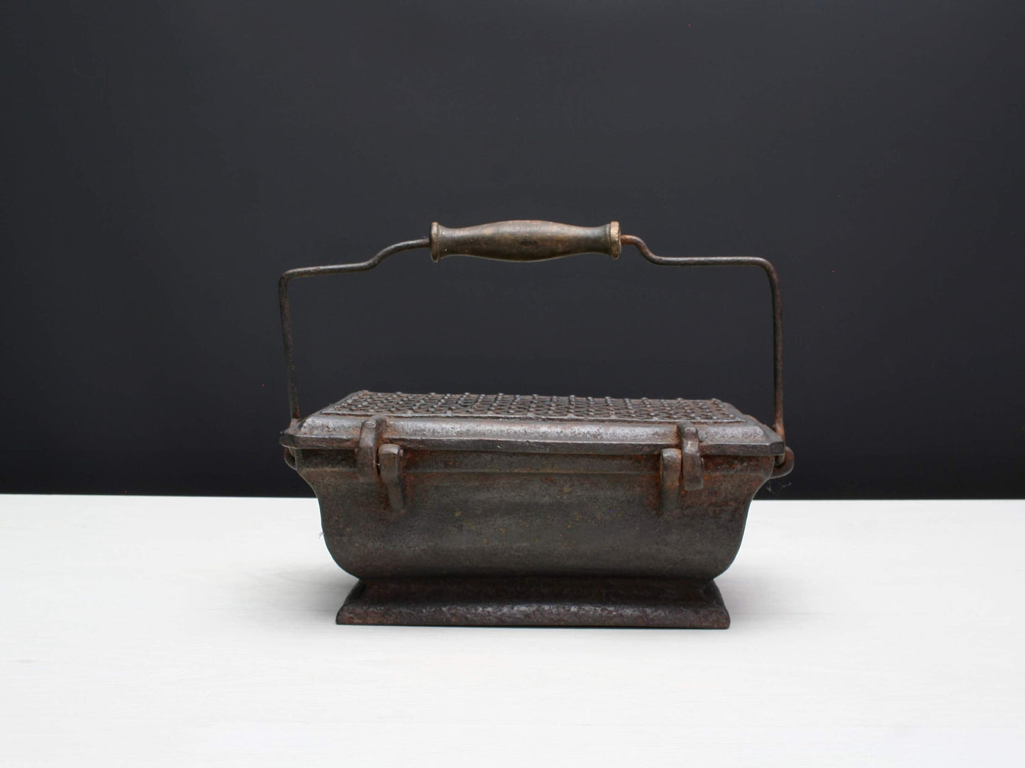 French Antique-Foot Warmer-Antique Cast Iron-Fireplace Decor-Antique-Unique Planter-Unique Gift Ideas-Front Porch Decor-Vintage Cast Iron