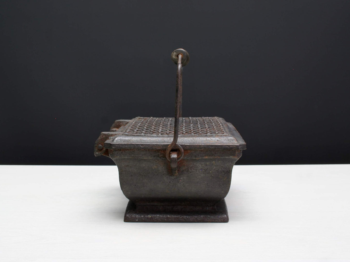 French Antique-Foot Warmer-Antique Cast Iron-Fireplace Decor-Antique-Unique Planter-Unique Gift Ideas-Front Porch Decor-Vintage Cast Iron