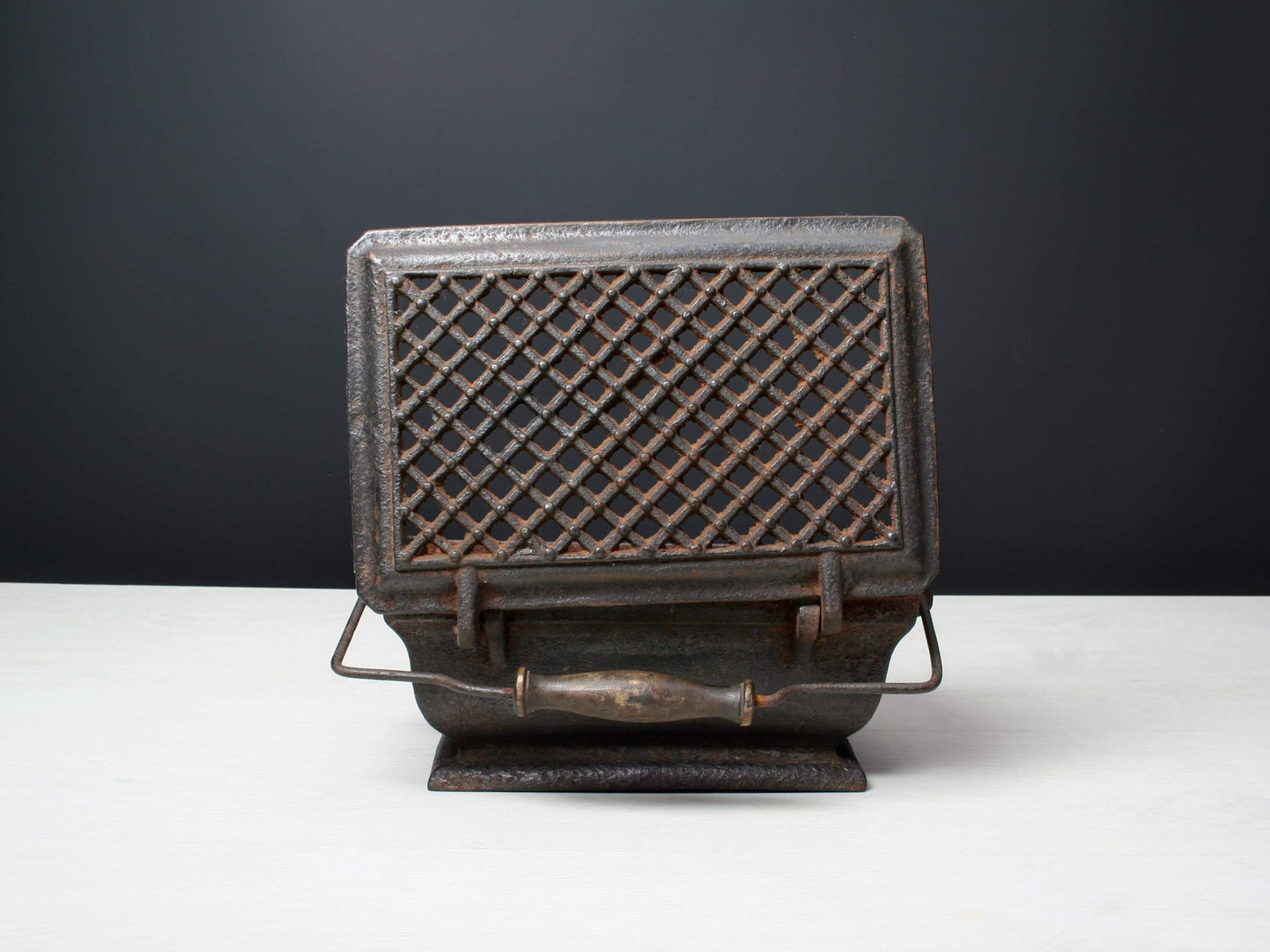 French Antique-Foot Warmer-Antique Cast Iron-Fireplace Decor-Antique-Unique Planter-Unique Gift Ideas-Front Porch Decor-Vintage Cast Iron
