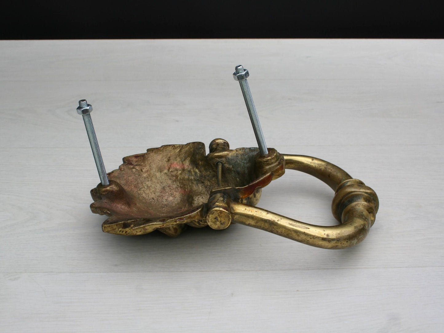 Stunning Brass Lion Door knocker-Unique Find | Antique Door Knocker