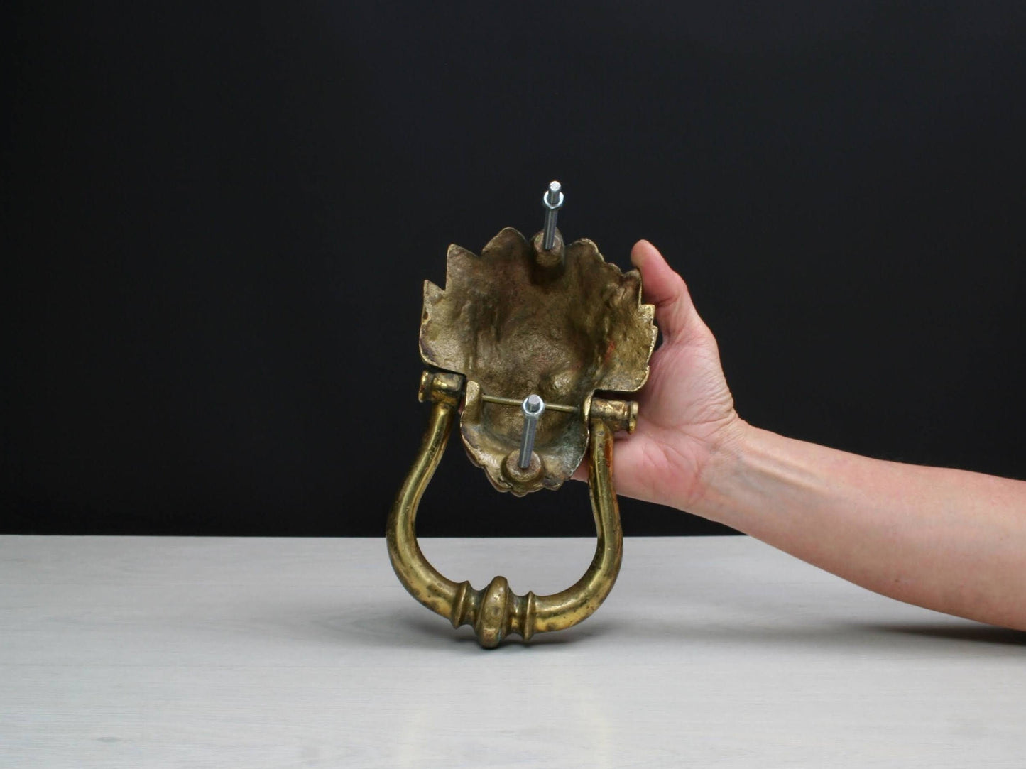 Stunning Brass Lion Door knocker-Unique Find | Antique Door Knocker