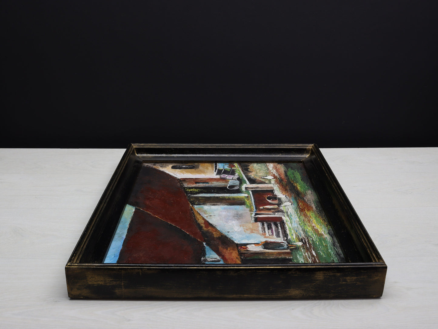 European Art, Farmhouse Painting-Vintage Home Decor | Farmhouse Decor, Textured Painting