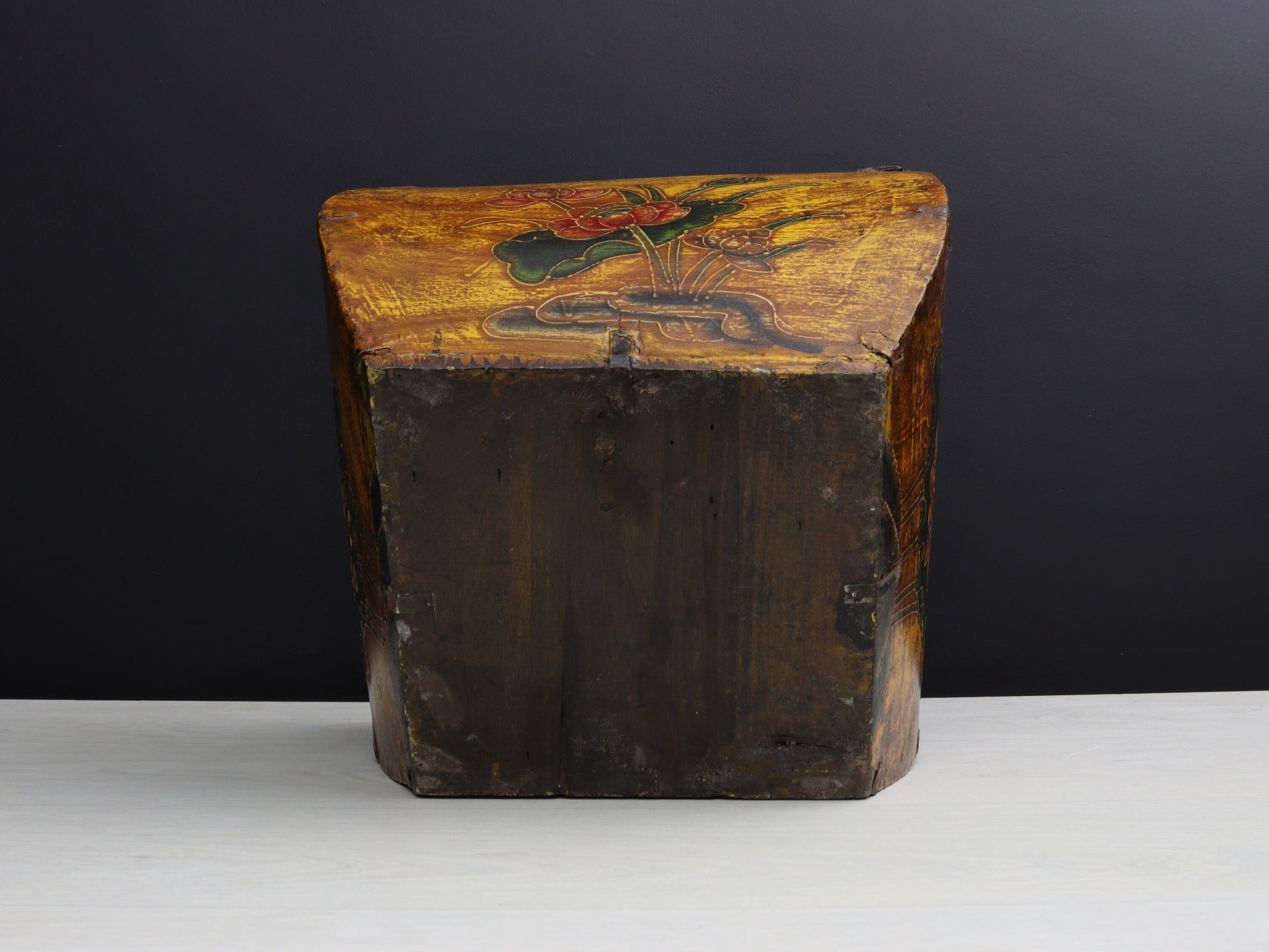 Chinese Antique Rice Bucket | Blanket Basket or Towel Basket | Vintage Home Decor