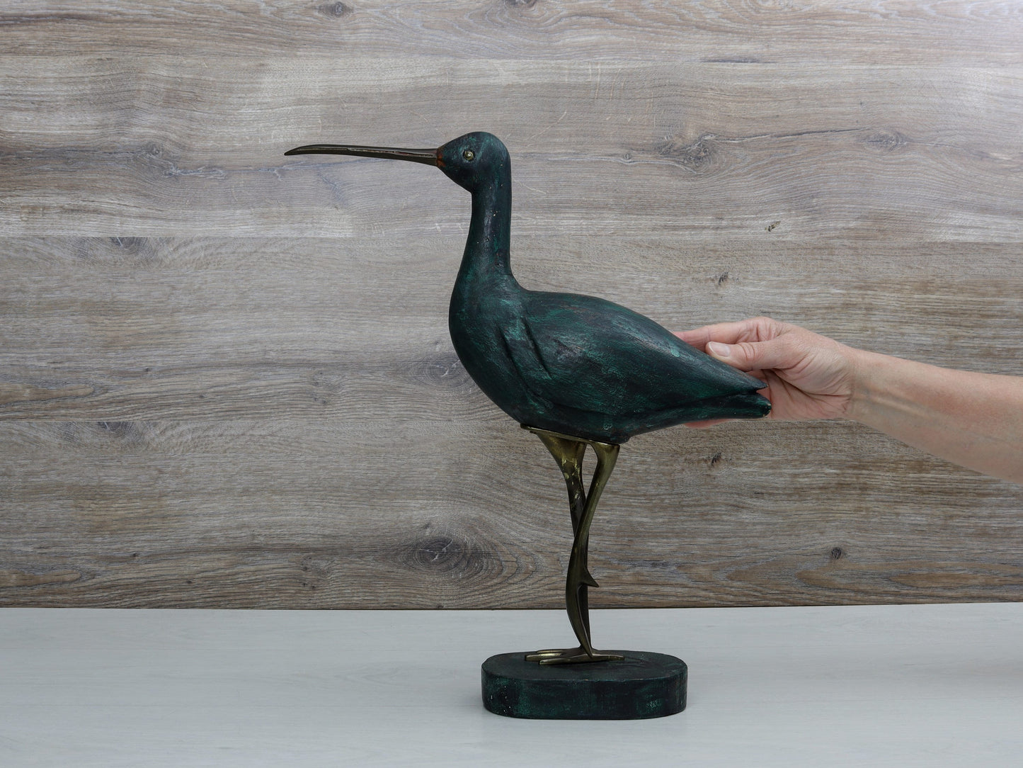 Wooden Bird Figurine| Decorative Bird Sculpture | Console Table Decor | Bird Lovers Gift