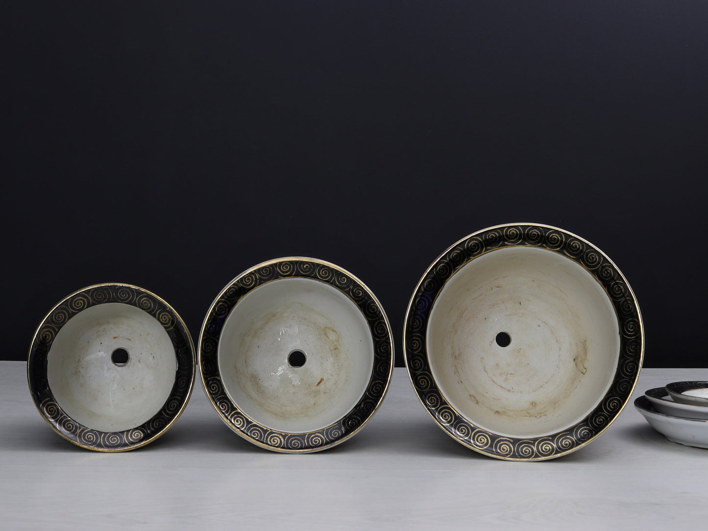 Hand Painted-Vintage Chinese Plant Holders | Decorative Planters-Vintage Home Decor