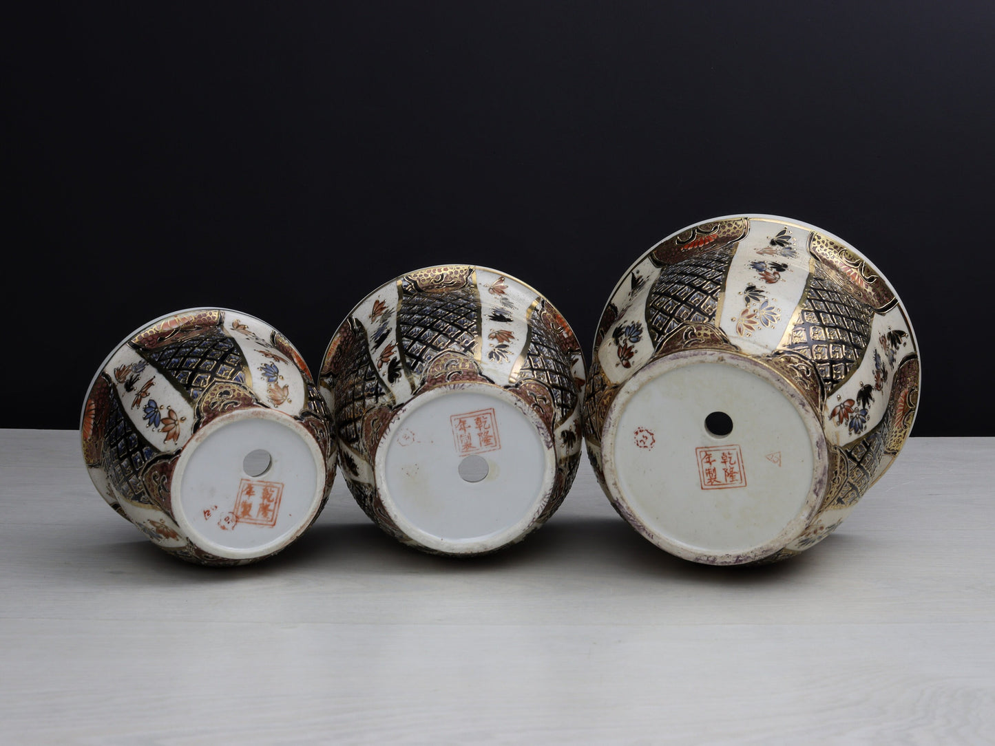Hand Painted-Vintage Chinese Plant Holders | Decorative Planters-Vintage Home Decor