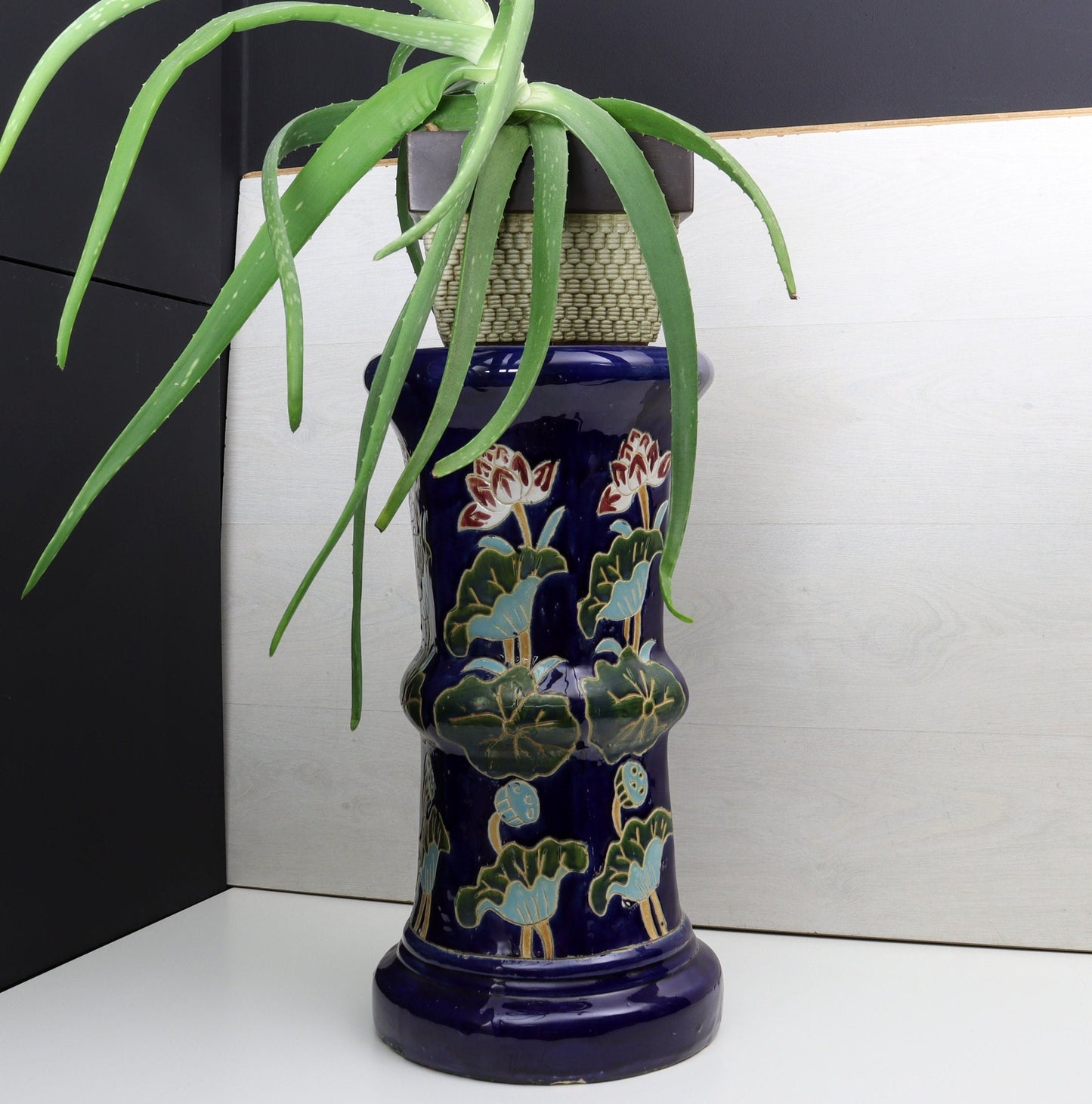 Pedestal Plant Stand-Entryway Decor | Vintage Home Decor-Tall Plant Stand