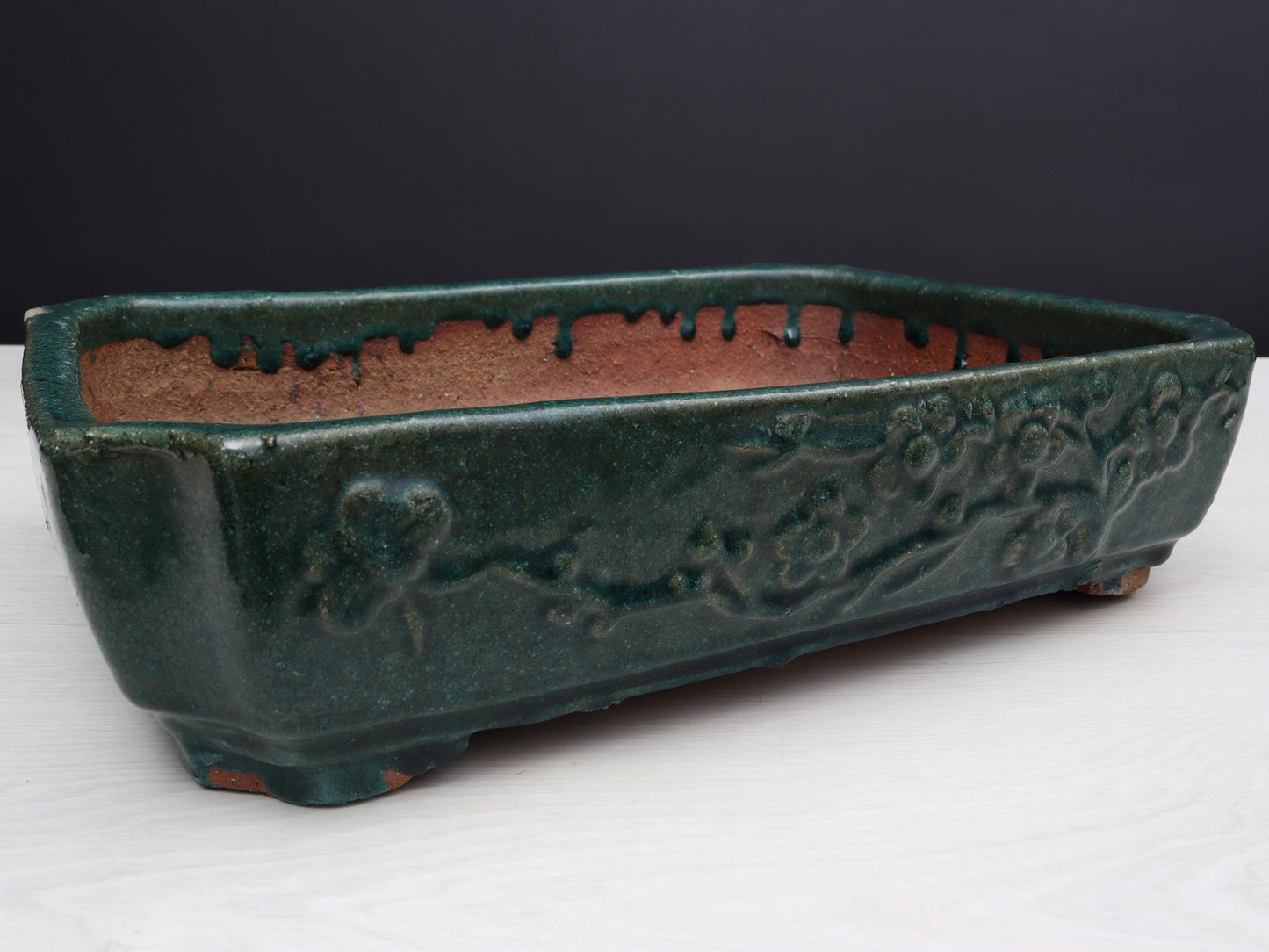 Rare Large Bonsai Pot -Unique Planter | Terracotta Plant Pot| Planter Lovers Gift | Vintage Home Decor