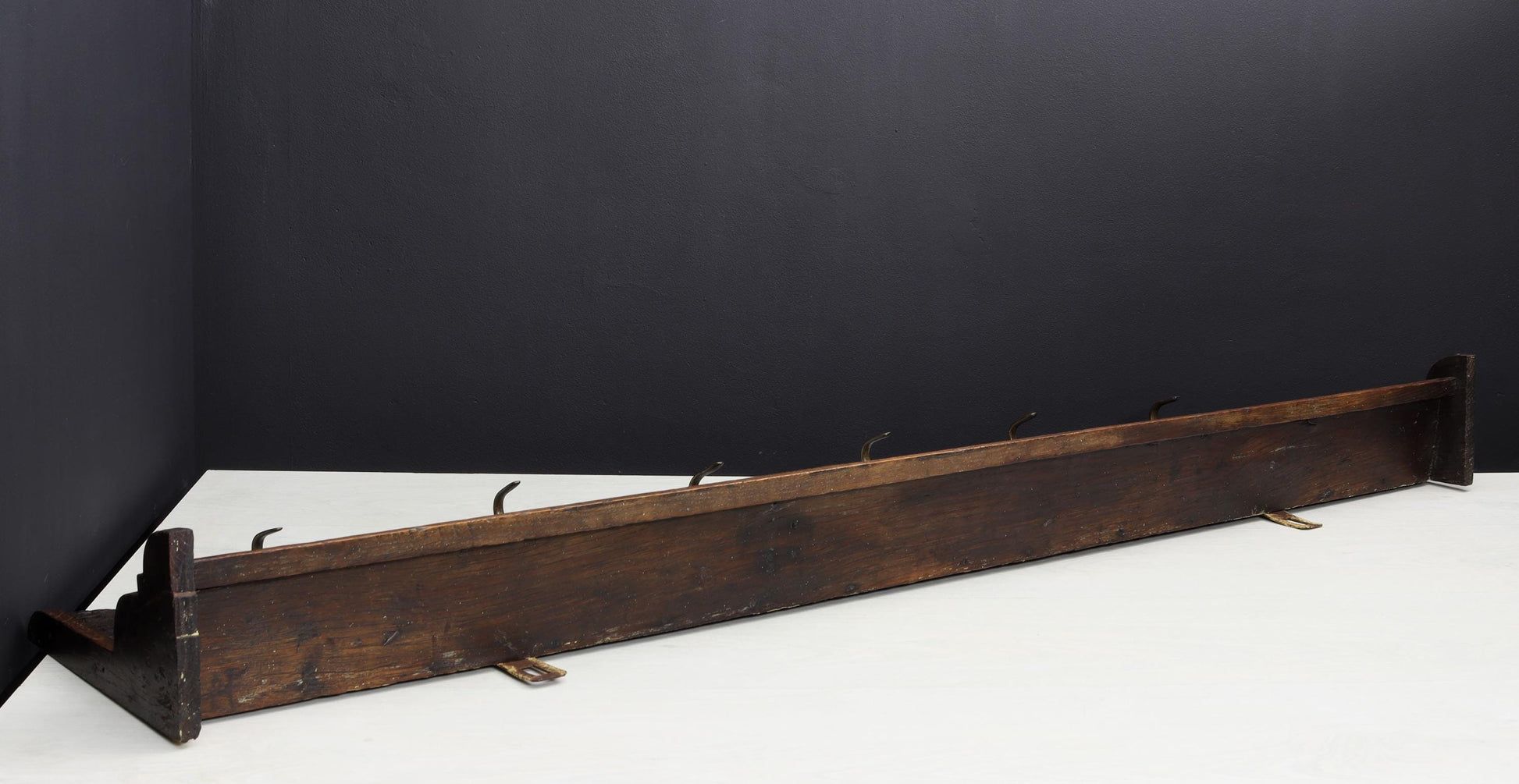 Antique Wall Mounted Coat Rack | Entryway Coat Rack with shelf | Vintage Home Decor