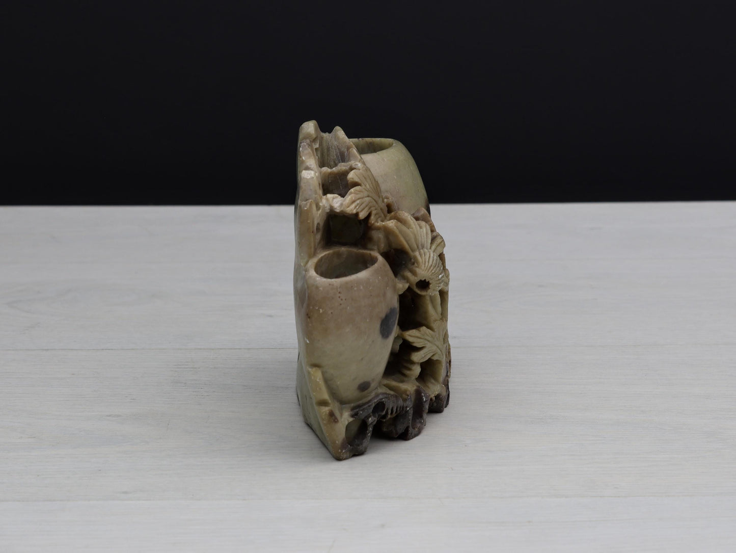 Antique Chinese-Carved Soapstone | Unique Gift Ideas-Wedding Gifts | Vintage Home Decor