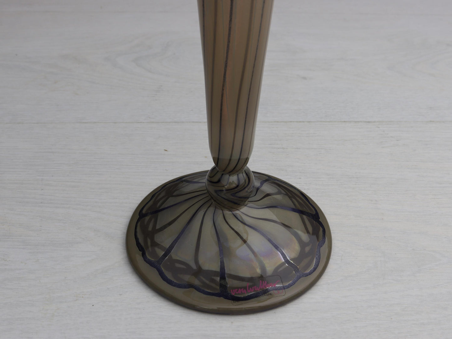 Blown Glass Vase-Vera Walther | Centerpiece Vase-Vintage Home Decor