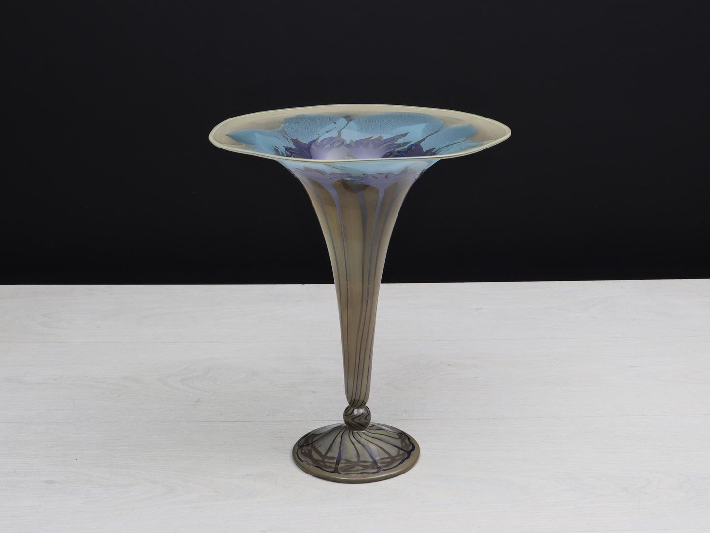 Blown Glass Vase-Vera Walther | Centerpiece Vase-Vintage Home Decor