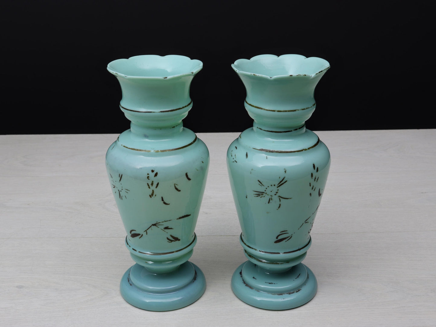 Antique Opaline Vases | Decorative Vase-Vintage Home Decorative | Antique Glass Vases