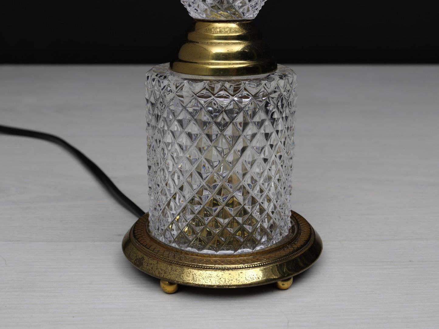 French Antique Table Lamp | Unique Crystal Lamp- Vintage Home Decor