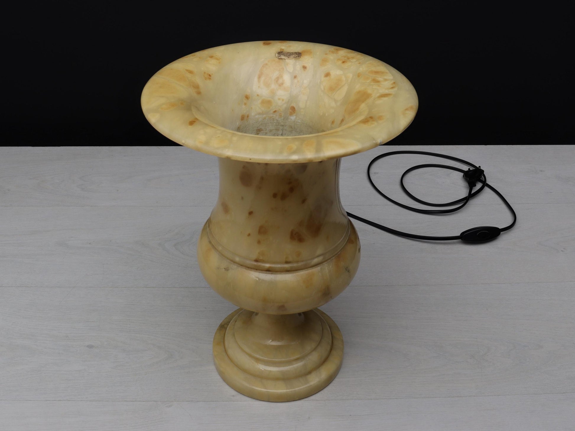 Alabaster Lamp- Unique Vintage Table Lamp | Bedside Accent Lamp | Vintage Home Decor