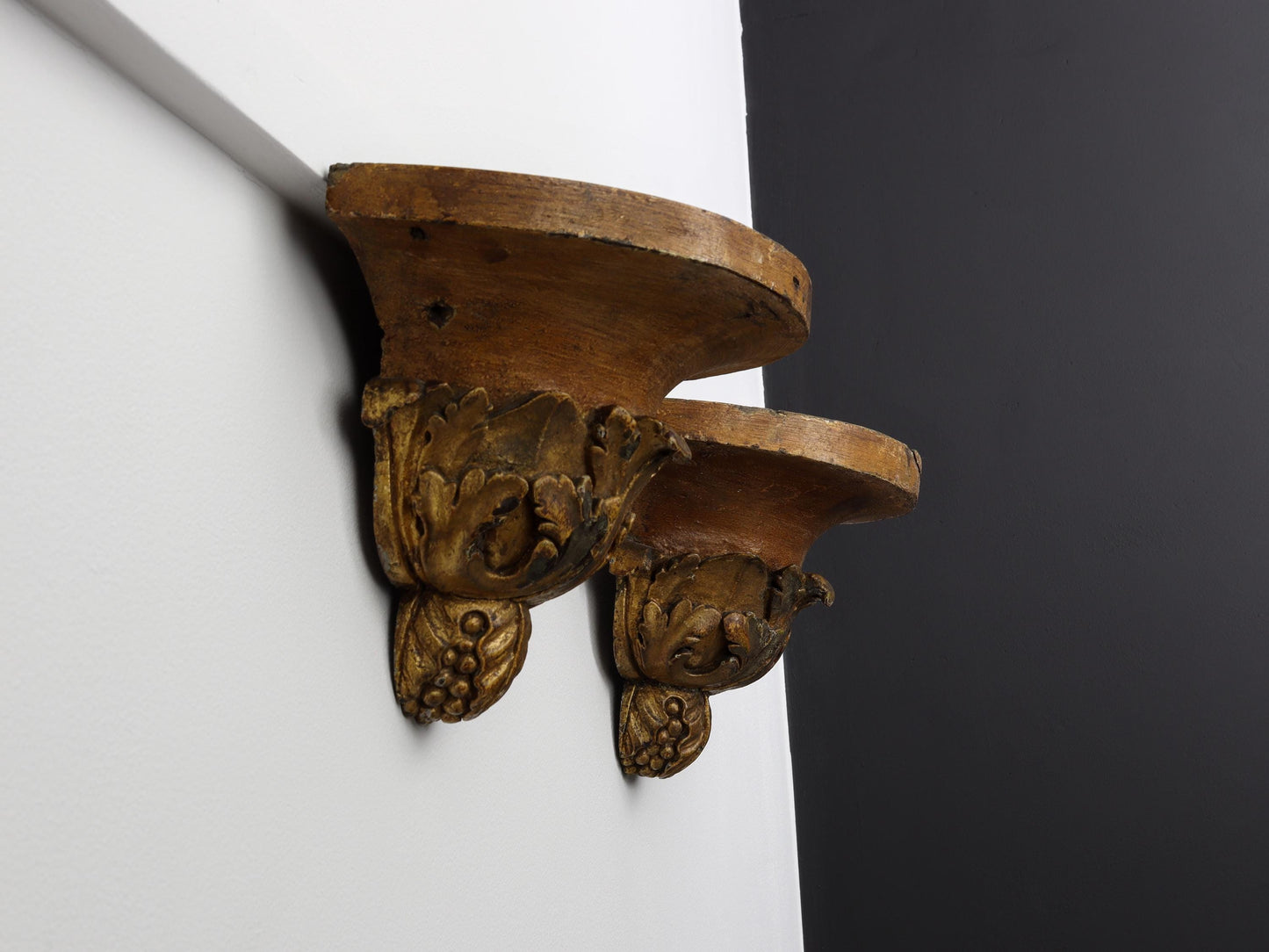 Antique Wood Corbels | Church Decor- Display Shelf | Unique Finds -Vintage Home Decor