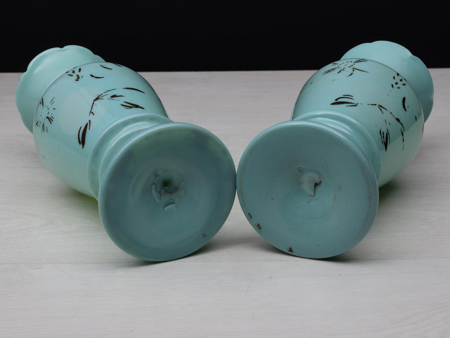 Antique Opaline Vases | Decorative Vase-Vintage Home Decorative | Antique Glass Vases