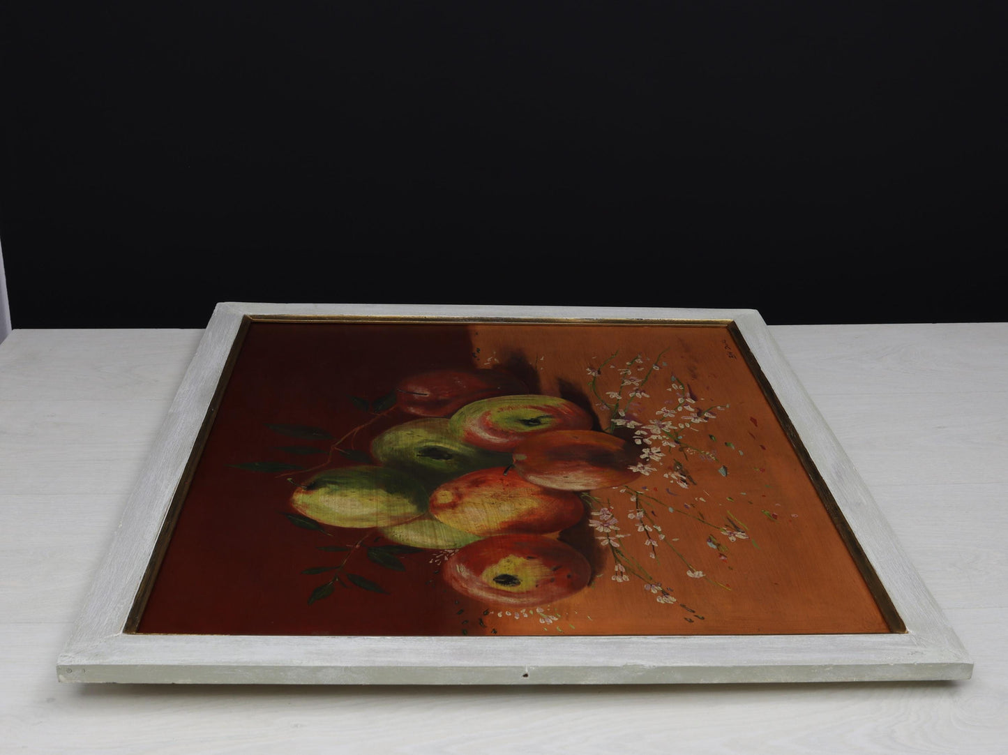 Original Artwork Fruit Painting - Still-Life Apple Painting | European Art, Unique Gift Ideas, Vintage Home Decor