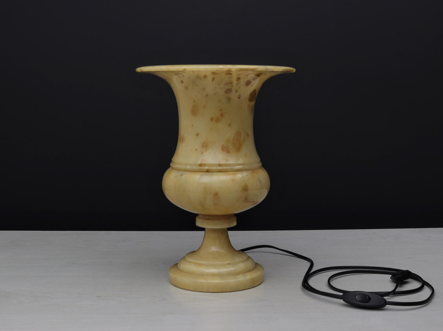 Alabaster Lamp- Unique Vintage Table Lamp | Bedside Accent Lamp | Vintage Home Decor