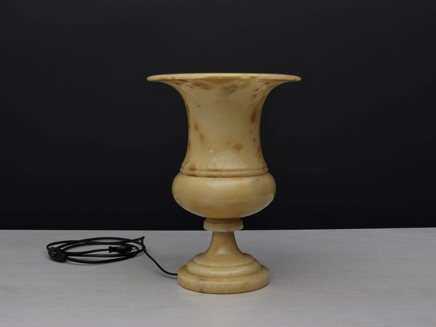 Alabaster Lamp- Unique Vintage Table Lamp | Bedside Accent Lamp | Vintage Home Decor