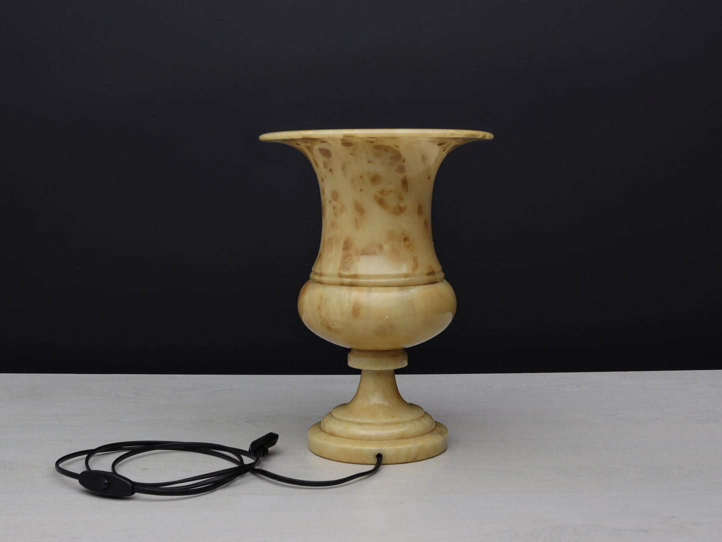 Alabaster Lamp- Unique Vintage Table Lamp | Bedside Accent Lamp | Vintage Home Decor