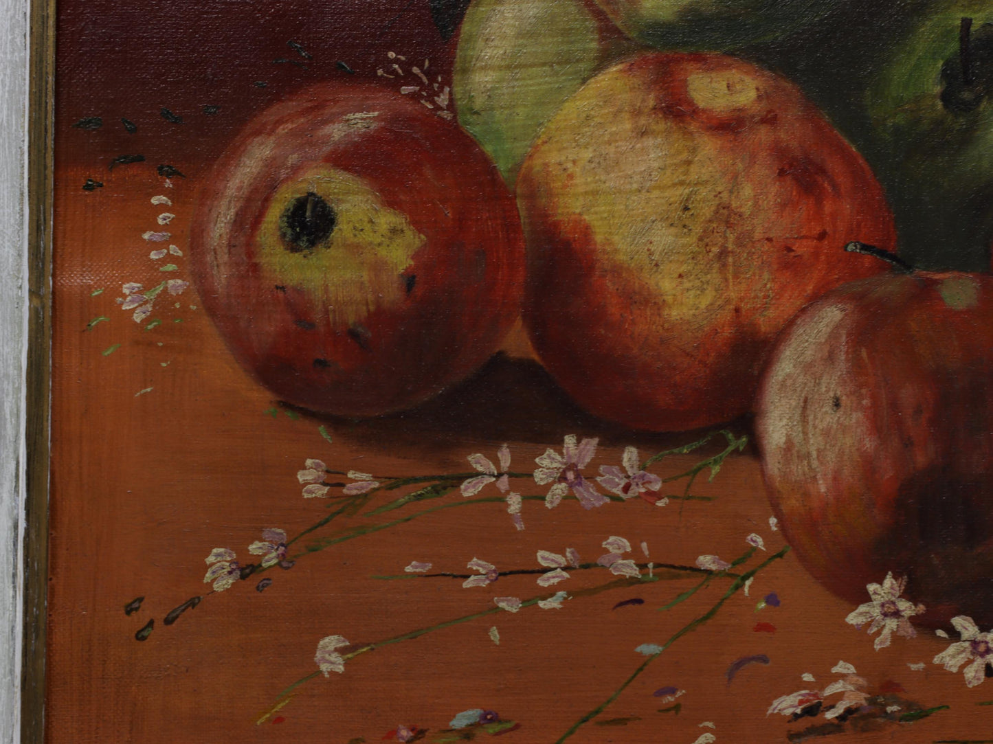 Original Artwork Fruit Painting - Still-Life Apple Painting | European Art, Unique Gift Ideas, Vintage Home Decor