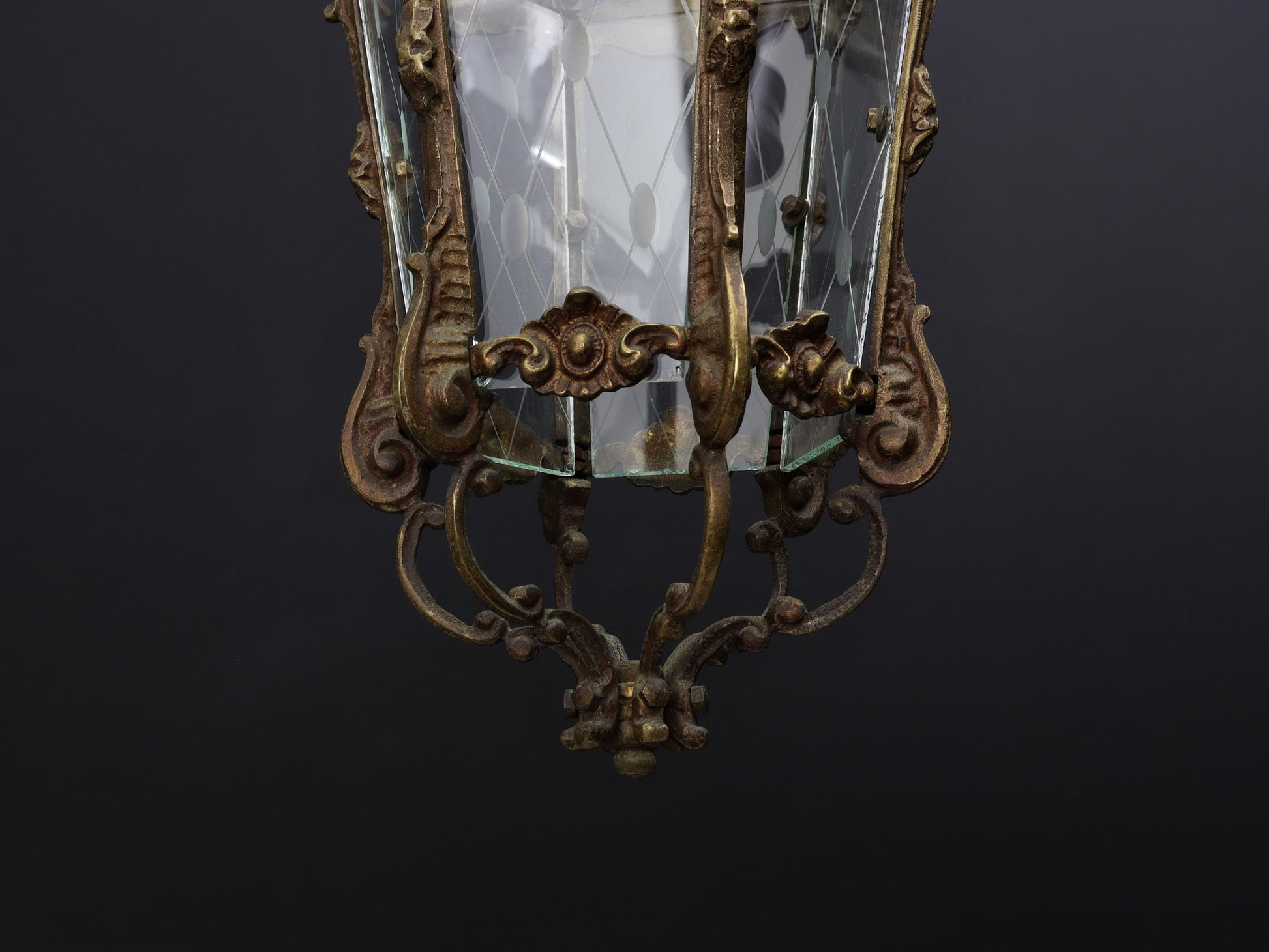 Antique Lighting-Brass Pendant Light | Entryway Lighting-Vintage Home Decor | Glass Pendant Lighting-Hanging Light | Unique Gift Ideas