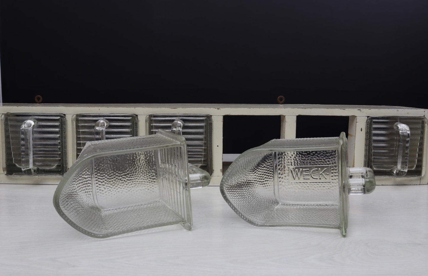 Vintage Weck Spice Rack Wall Shelf | 1930s German Retro Kitchen Decor