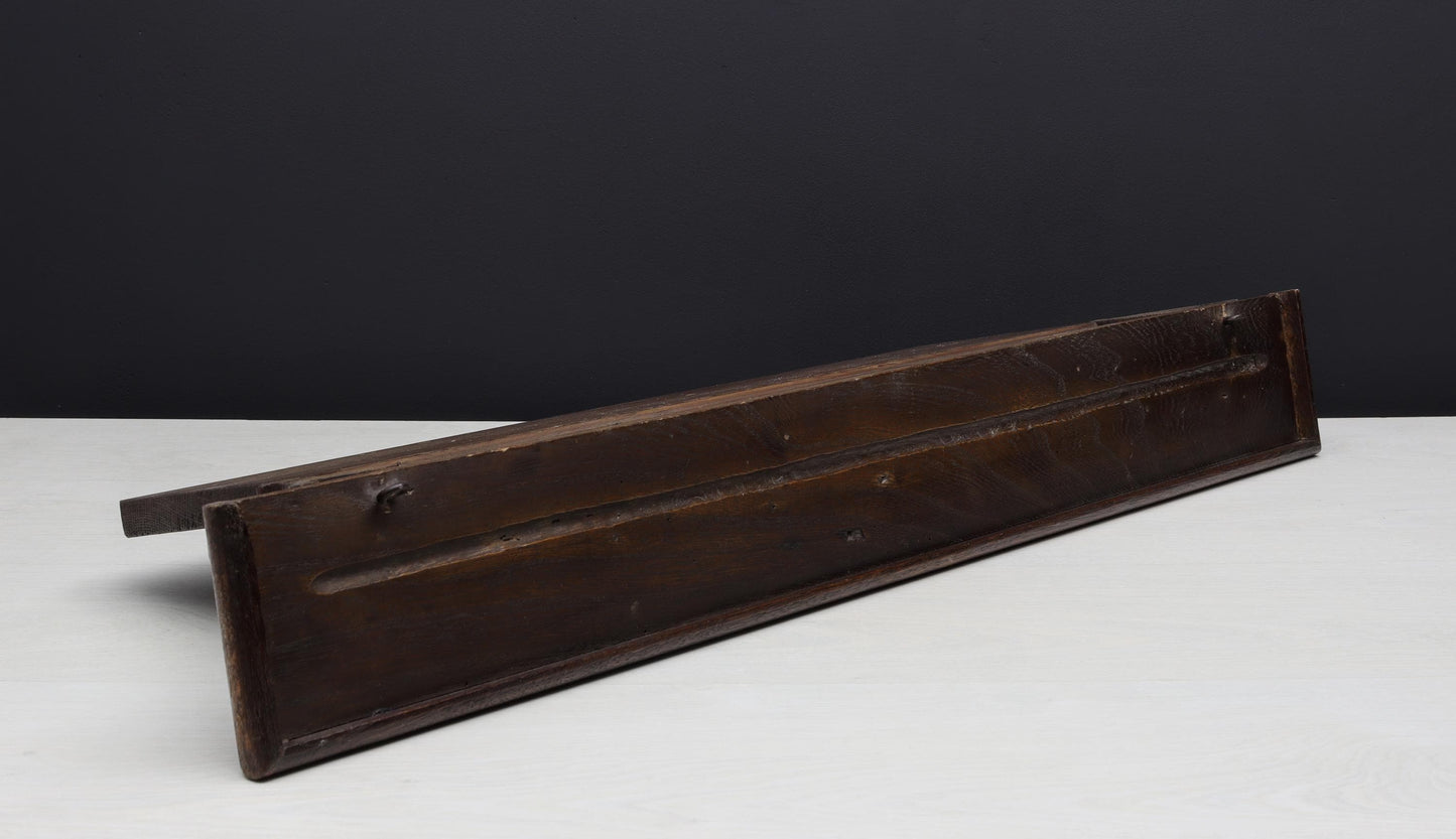 Antique Wall Mount Coat Rack with Shelf| Vintage Home Decor