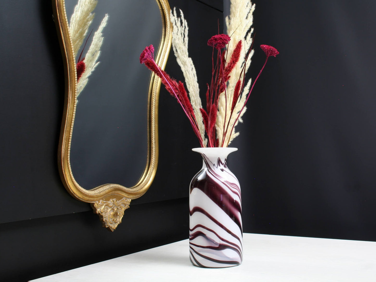 Cylinder Vase - Vintage Glass Art