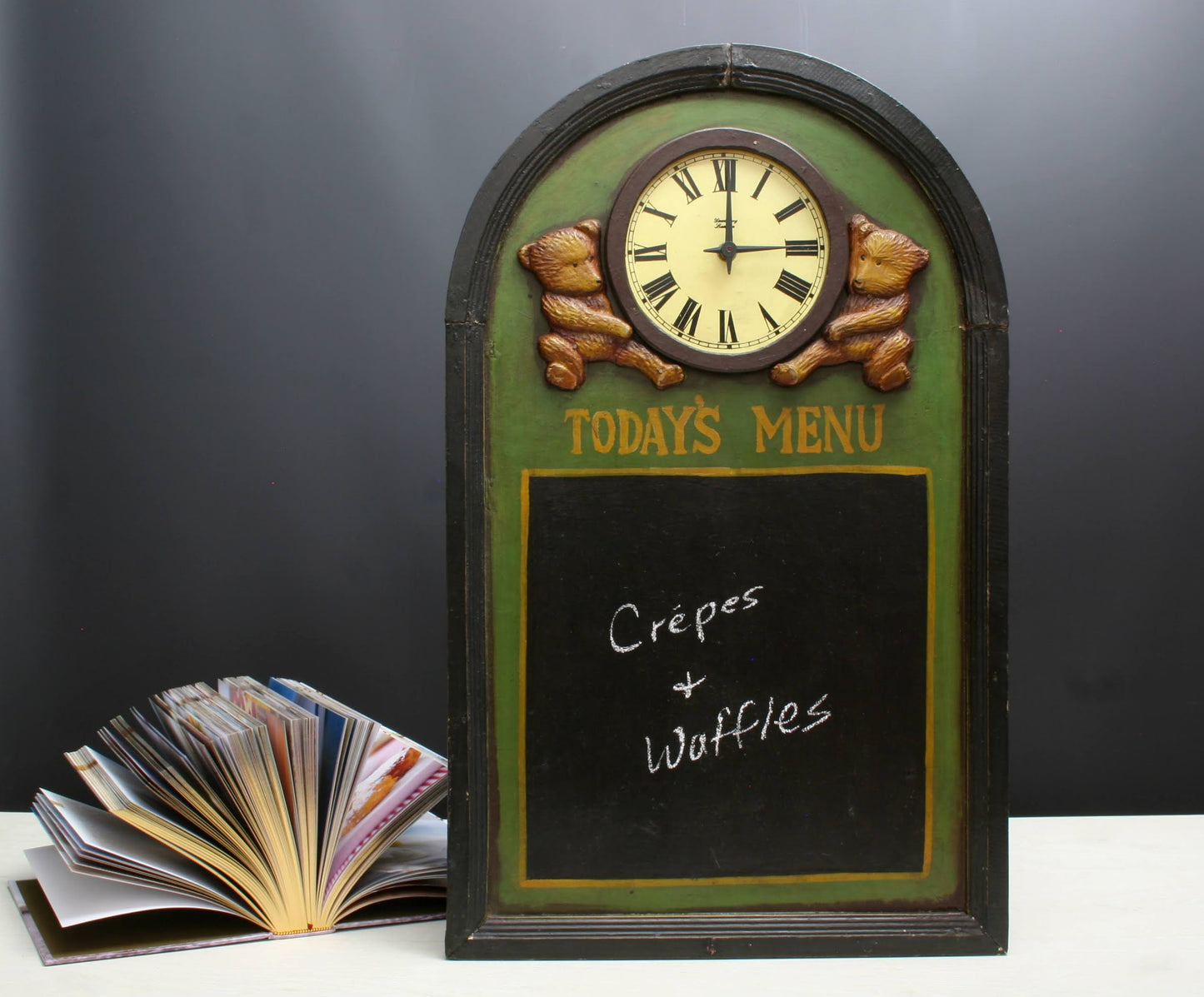 Wood Sign that is a Vintage Menu Chalkboard Sign