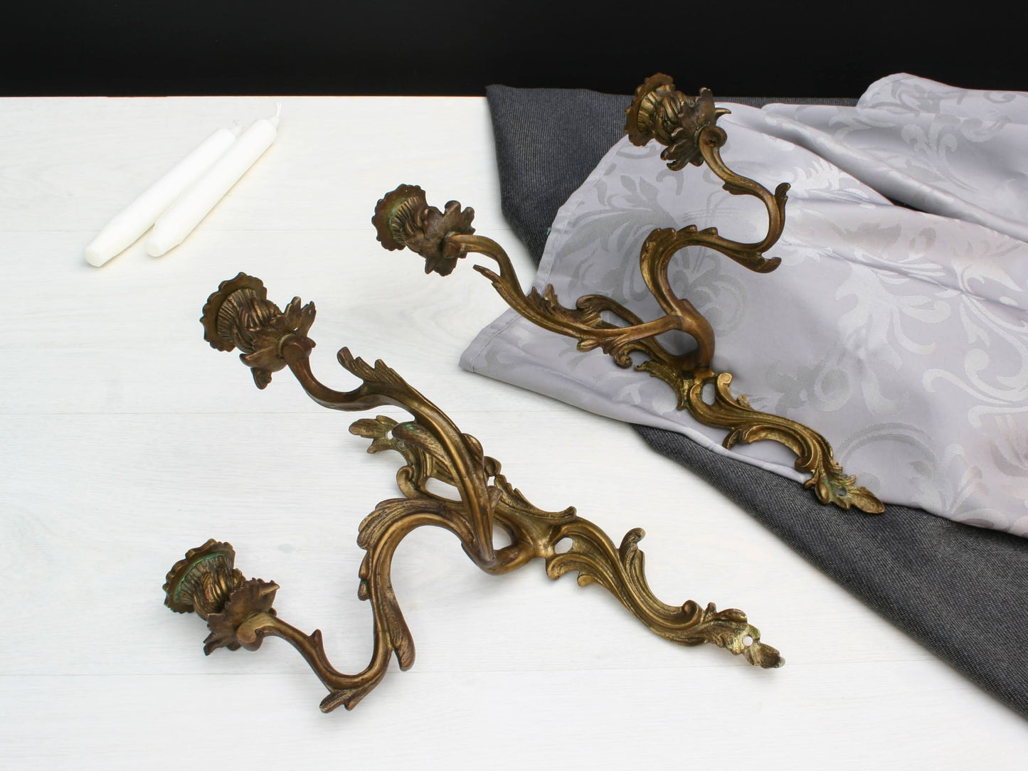 Bronze Candle Wall Sconces