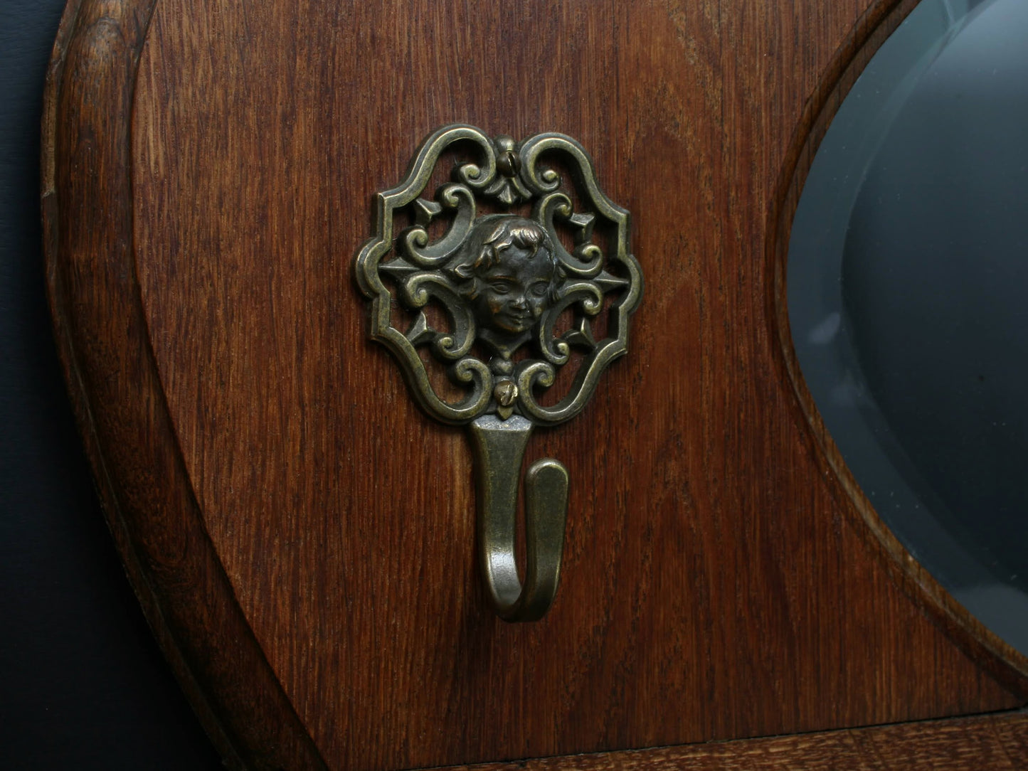 Vintage Mirror Wall Coat Rack