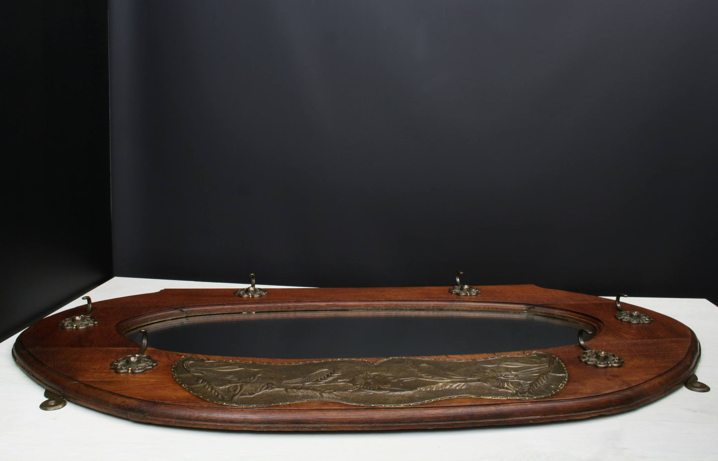 Vintage Mirror Wall Coat Rack