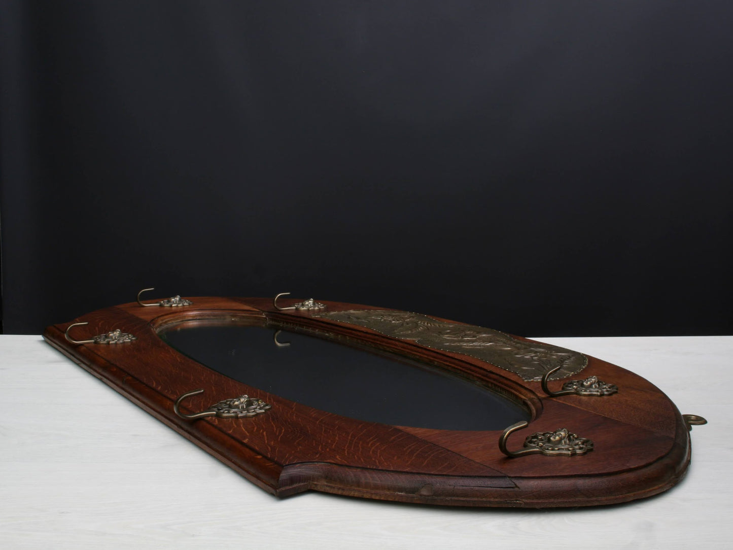 Vintage Mirror Wall Coat Rack