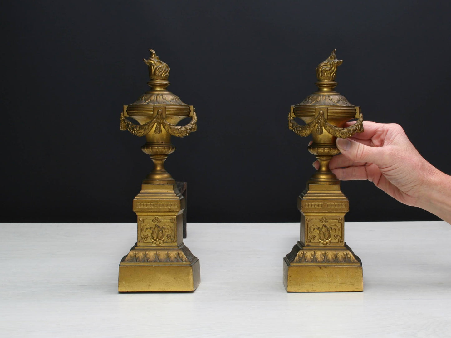Fireplace Andirons - Log Holder
