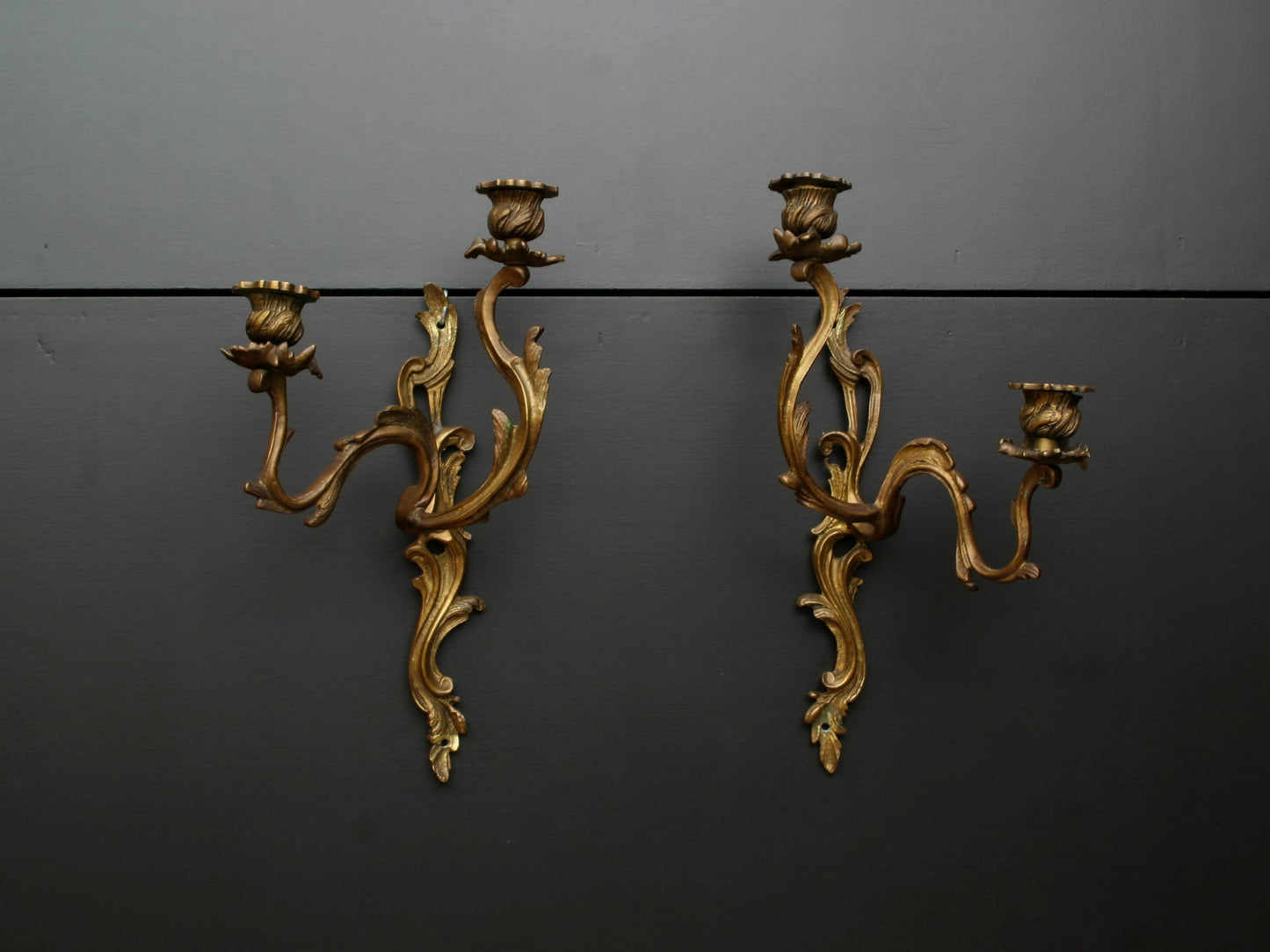 Bronze Candle Wall Sconces