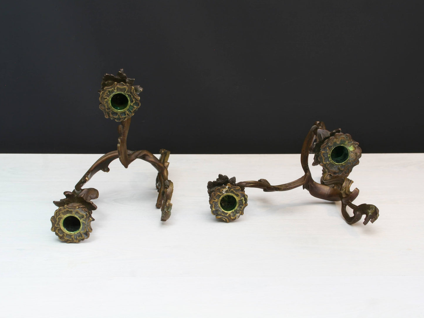 Bronze Candle Wall Sconces