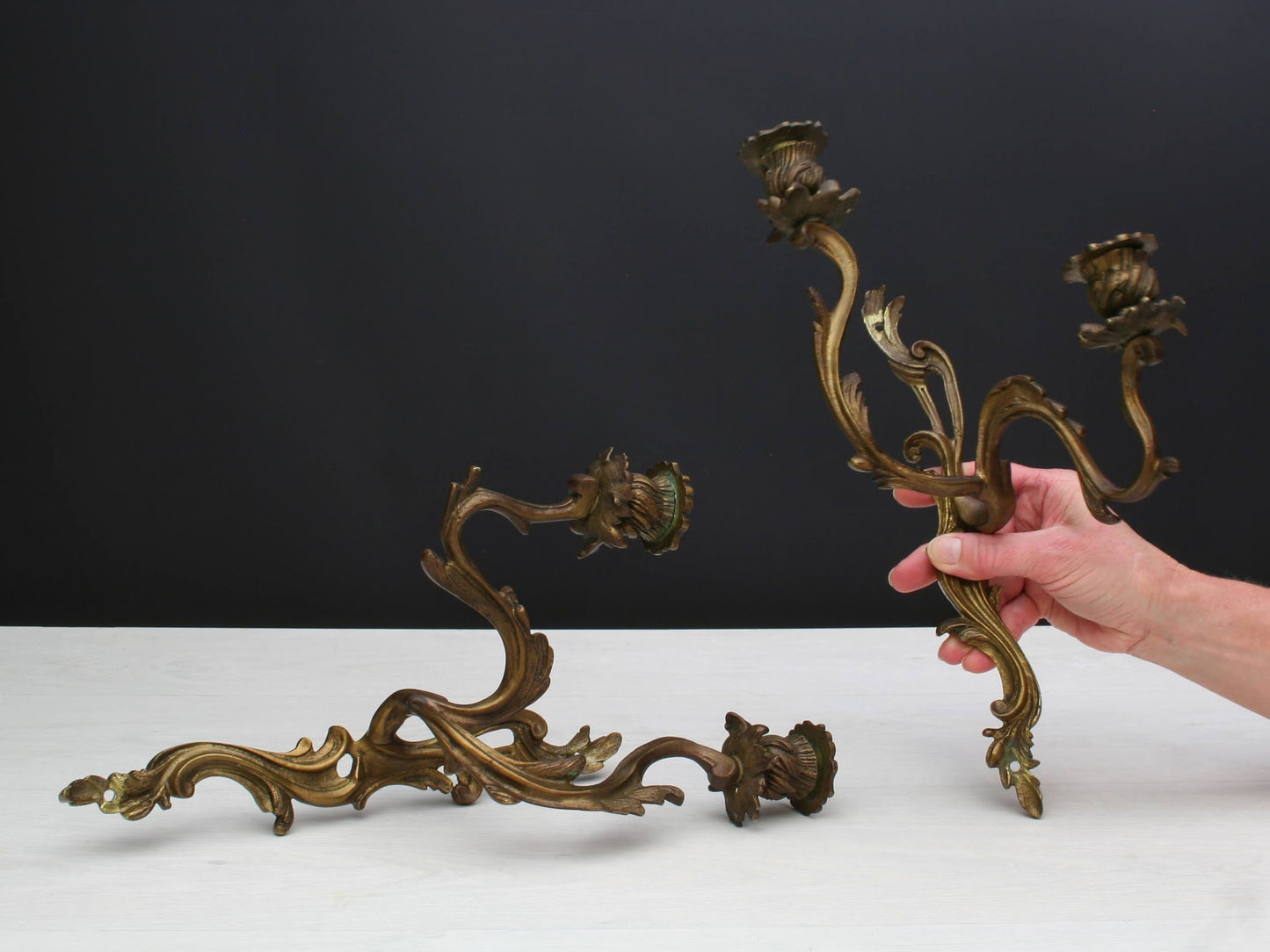 Bronze Candle Wall Sconces