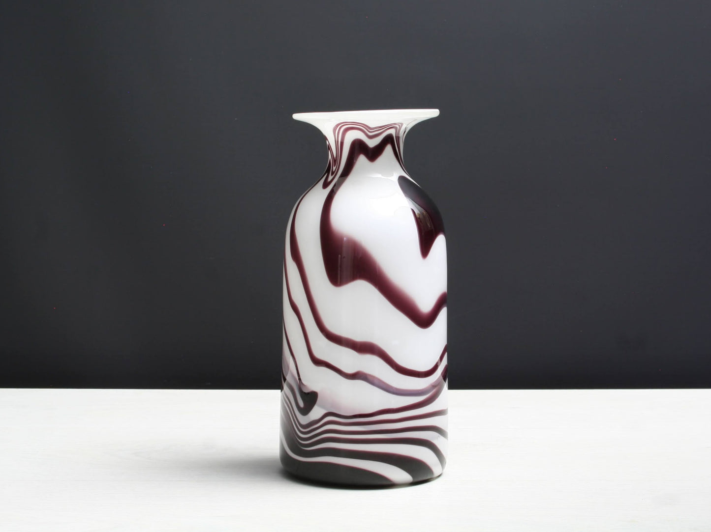Cylinder Vase - Vintage Glass Art