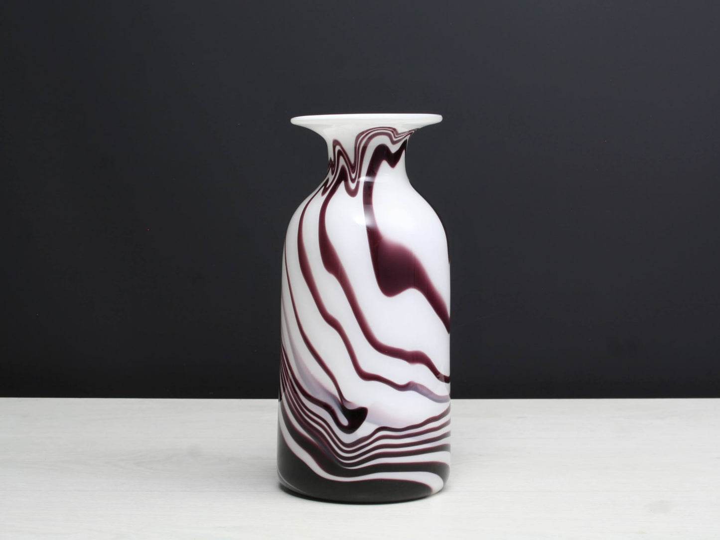 Cylinder Vase - Vintage Glass Art