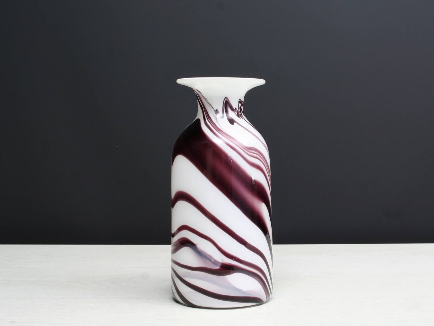 Cylinder Vase - Vintage Glass Art