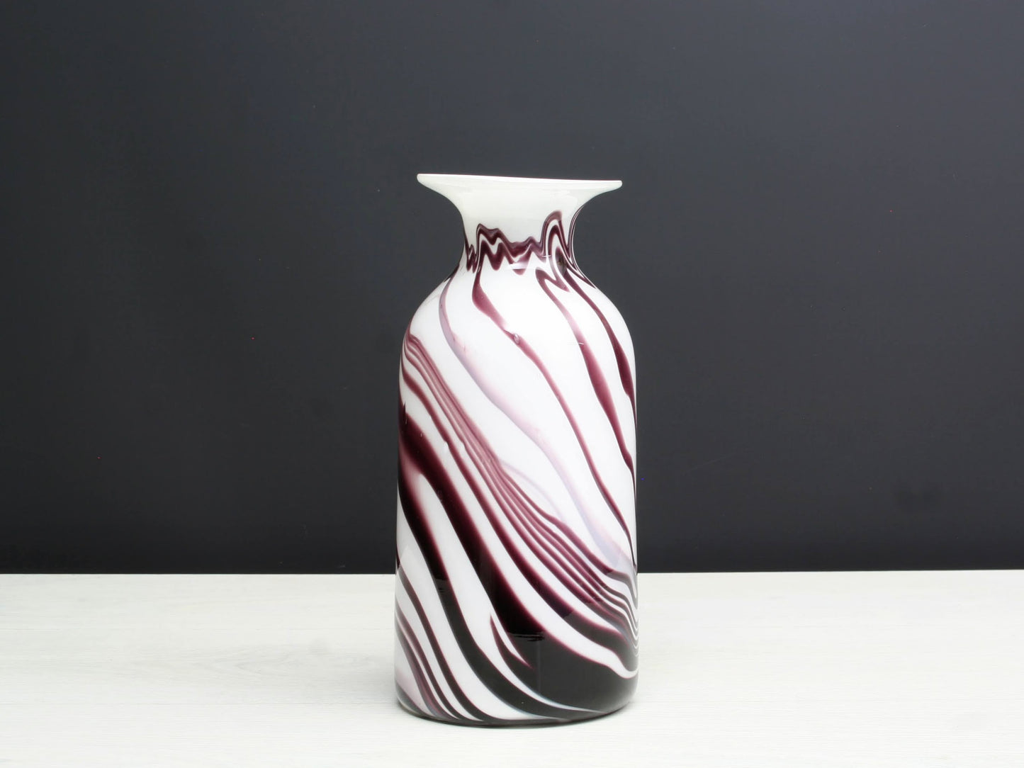 Cylinder Vase - Vintage Glass Art