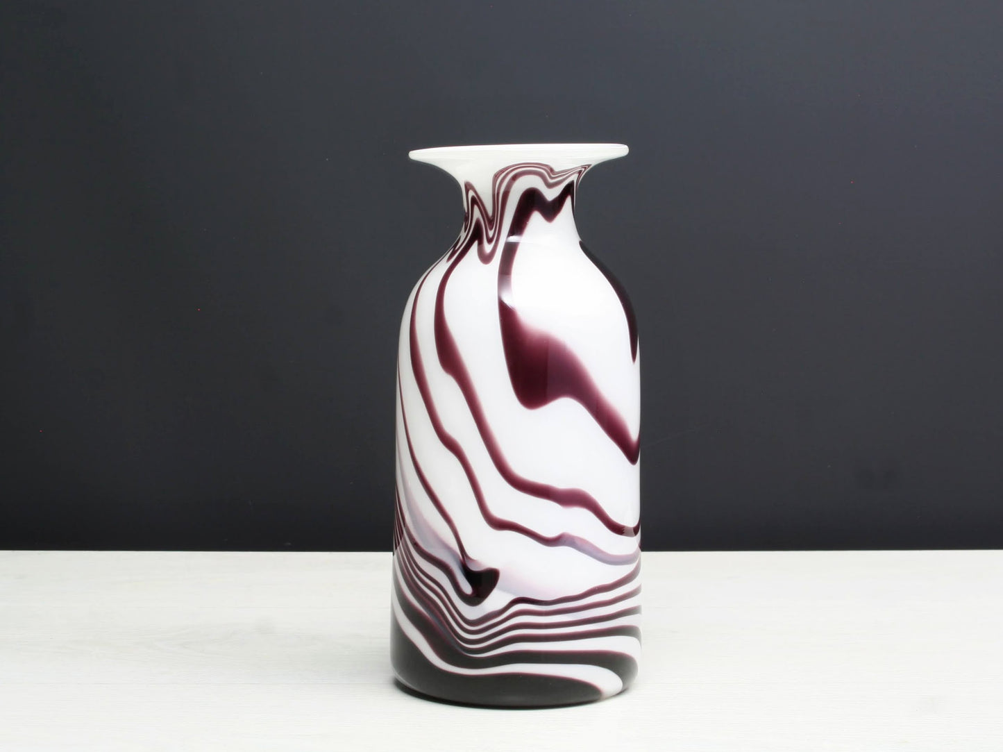 Cylinder Vase - Vintage Glass Art
