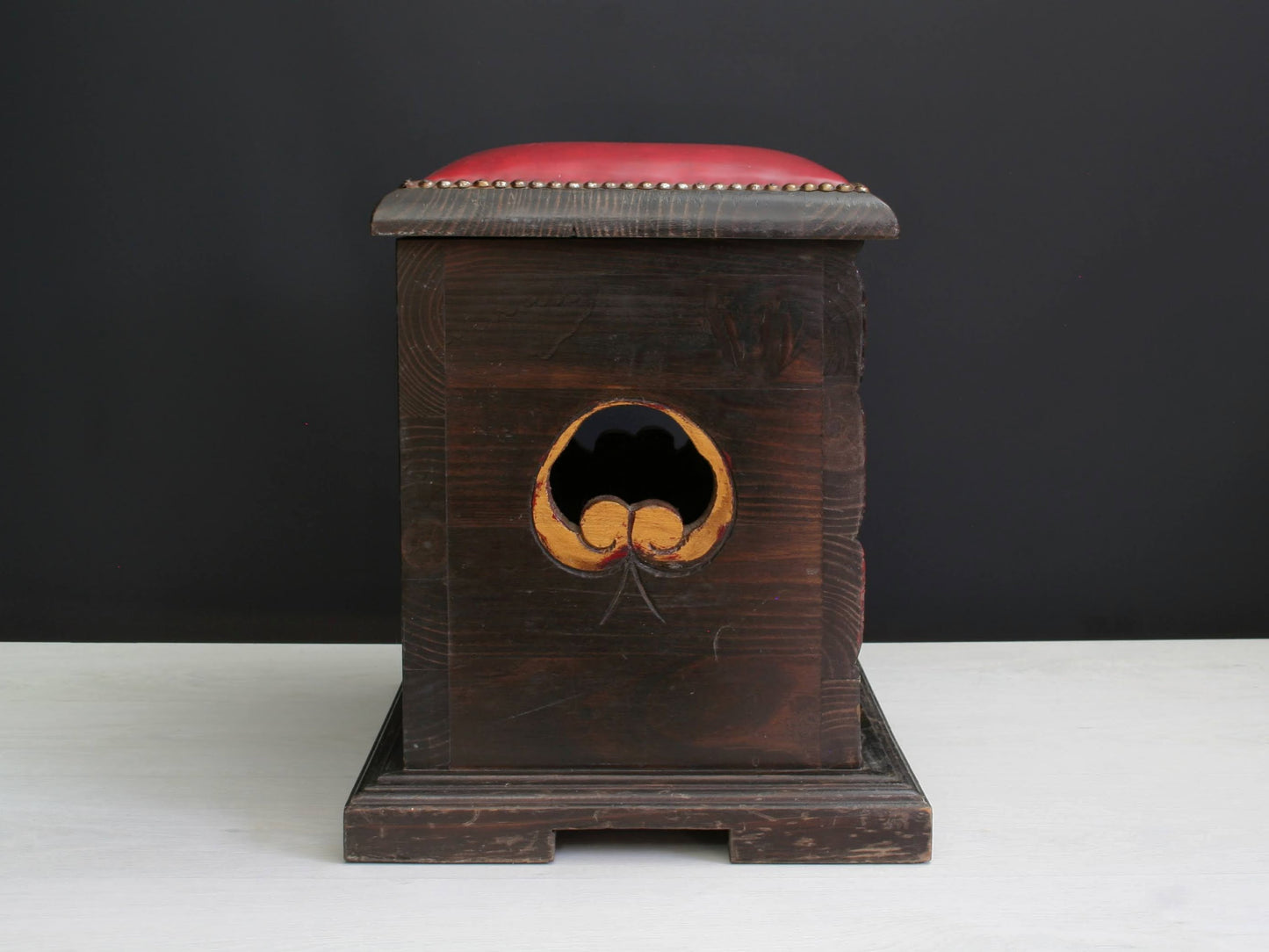 Rare Wooden Storage Bench