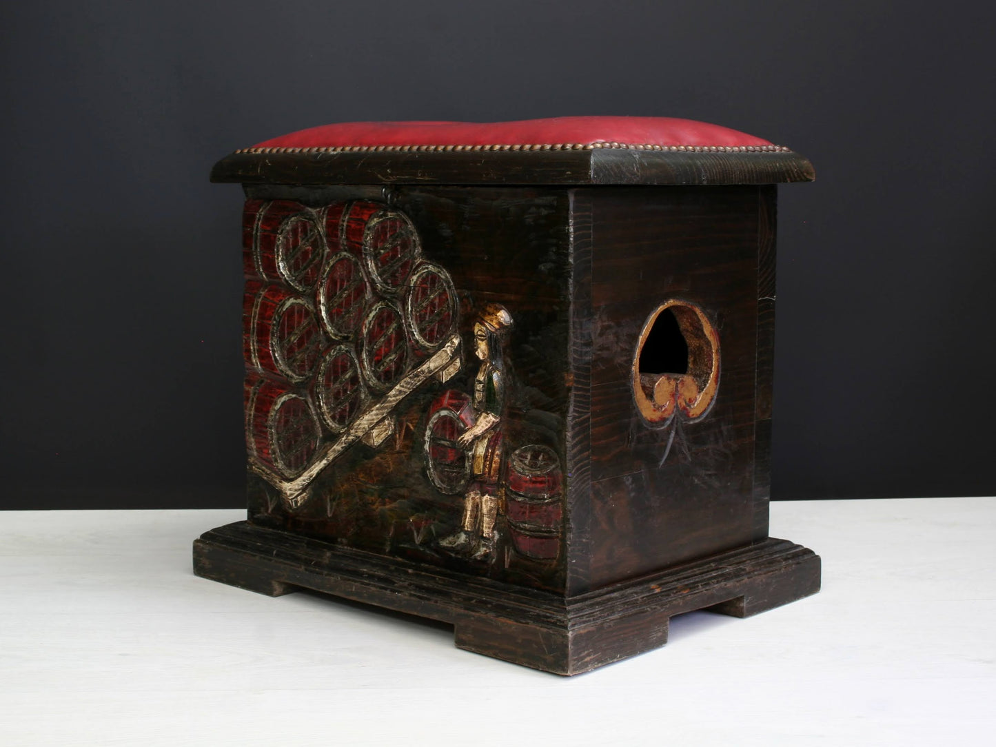 Rare Wooden Storage Bench